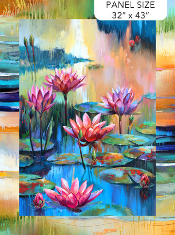 Lotus Panel DP28330-46 Fabrics Northcott