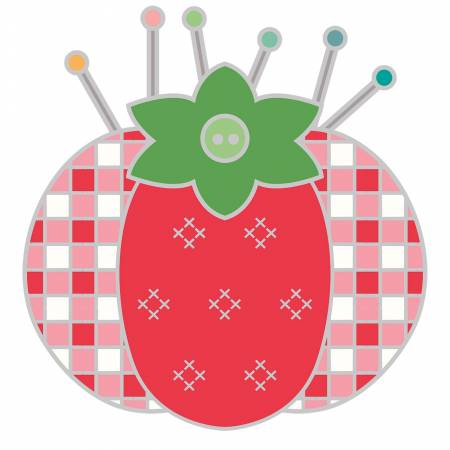 My Happy Place Tomato Pin Cushion Needle Minder #ST-22912 Tool Checker   