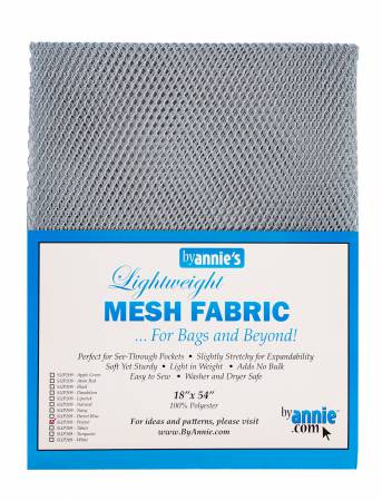 Lightweight Mesh Fabric - Pewter Bag Making Checker