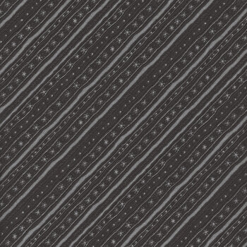 Diagonal Stripe Black Baby its Gnomes Outside 39807-999 Fabrics Wilmington   