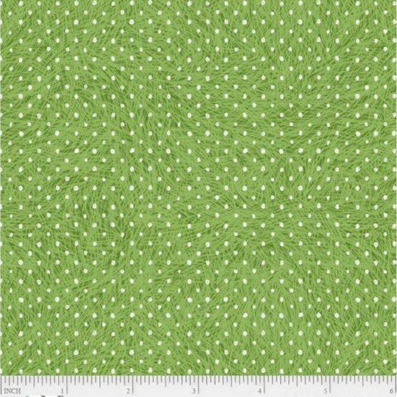 Darling Ducklings Pindot Green T-25-51 Fabrics P&B Textiles