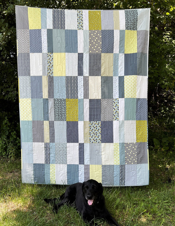 Koby, a finished quilt from the quilt along