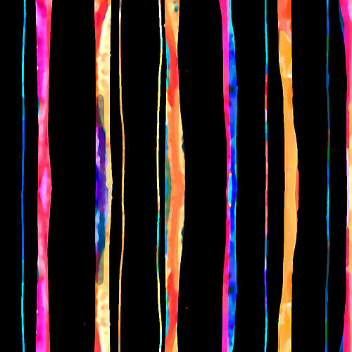 Jona's Garden Rainbow Stripe JGAR 5391 K W91 Fabrics P&B Textiles