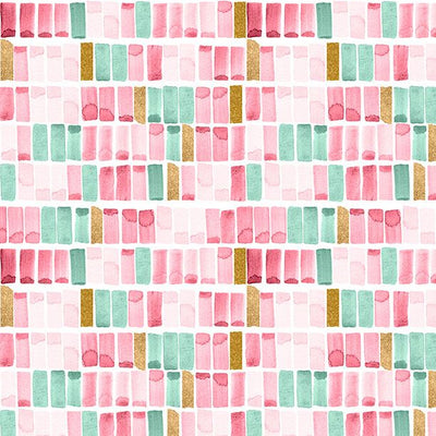 Peony Blossoms Swatches White/Pink
