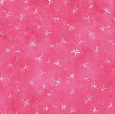 Jona's Garden Tossed Dandelion Fluff Pink JGAR 5390 P W87 Fabrics P&B Textiles