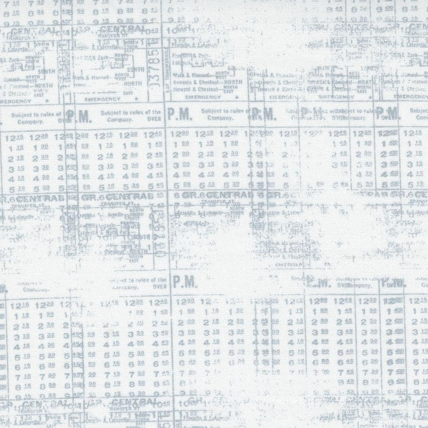 Modern Background Typeset White T-25-24 Fabrics Moda Fabrics