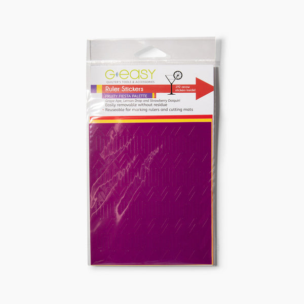 GEasy Ruler Stickers - Fruity Fiesta palette GE-1101, quilting notion