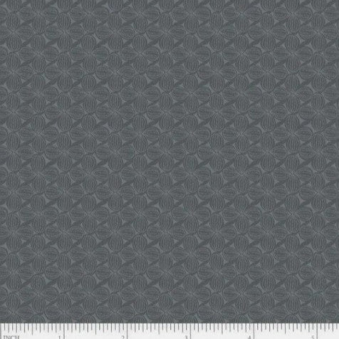 Whimsy Petal Grid Pewter Grey T-25-92 Fabrics P&B Textiles
