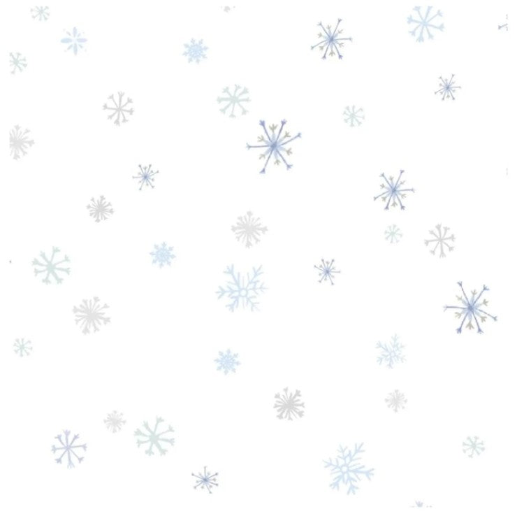 Winter Waddles Falling Snow White T-25-2 Fabrics P&B Textiles