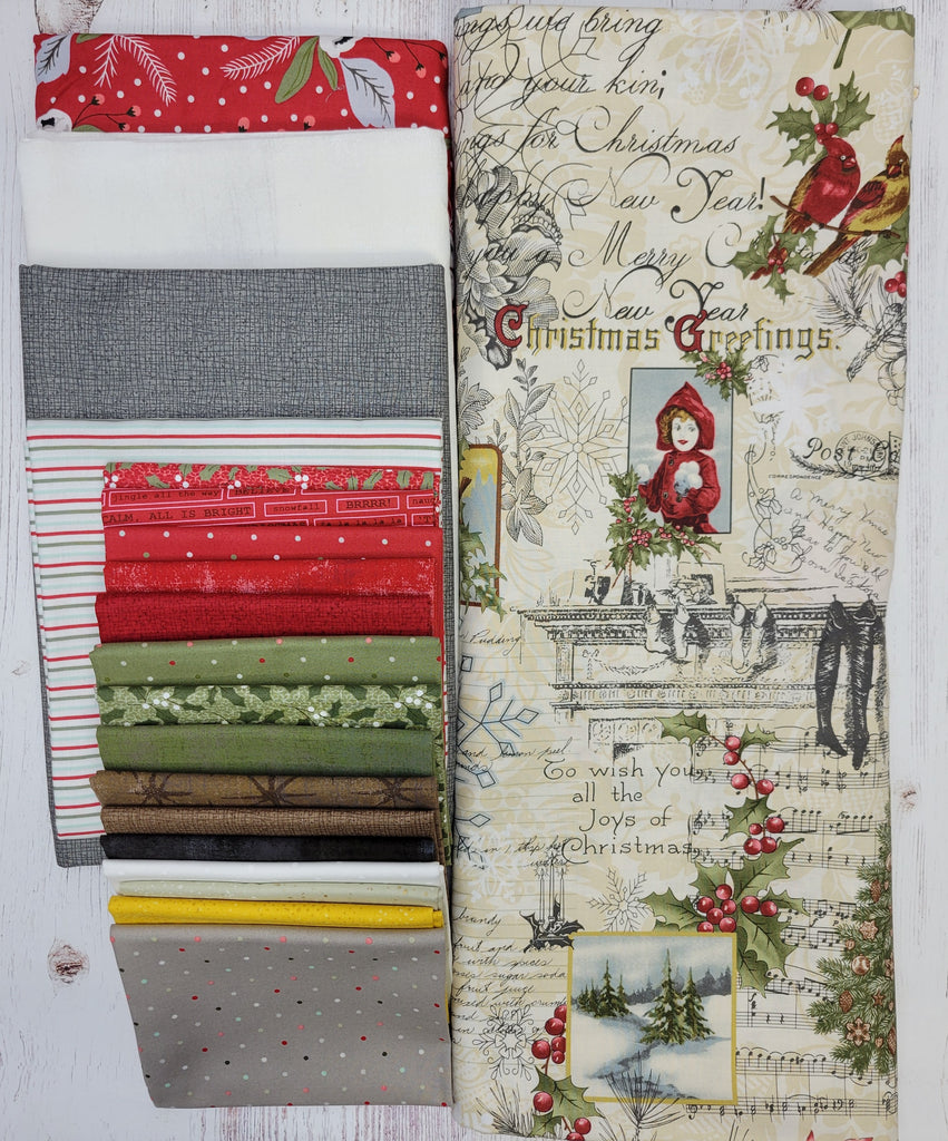 Christmas in Europe Fabric Kit Fabrics GE Designs   