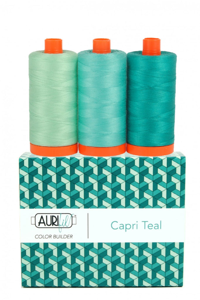 Aurifil Color Builder 3 pc Set - Capri Teal AC50CP3-008 Thread Aurifil   