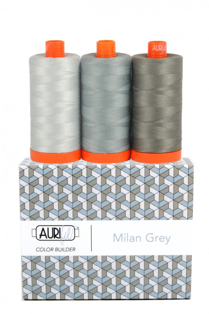 Aurifil Color Builder 3 pc Set - Milan Grey AC50CP3-010 Thread Aurifil   