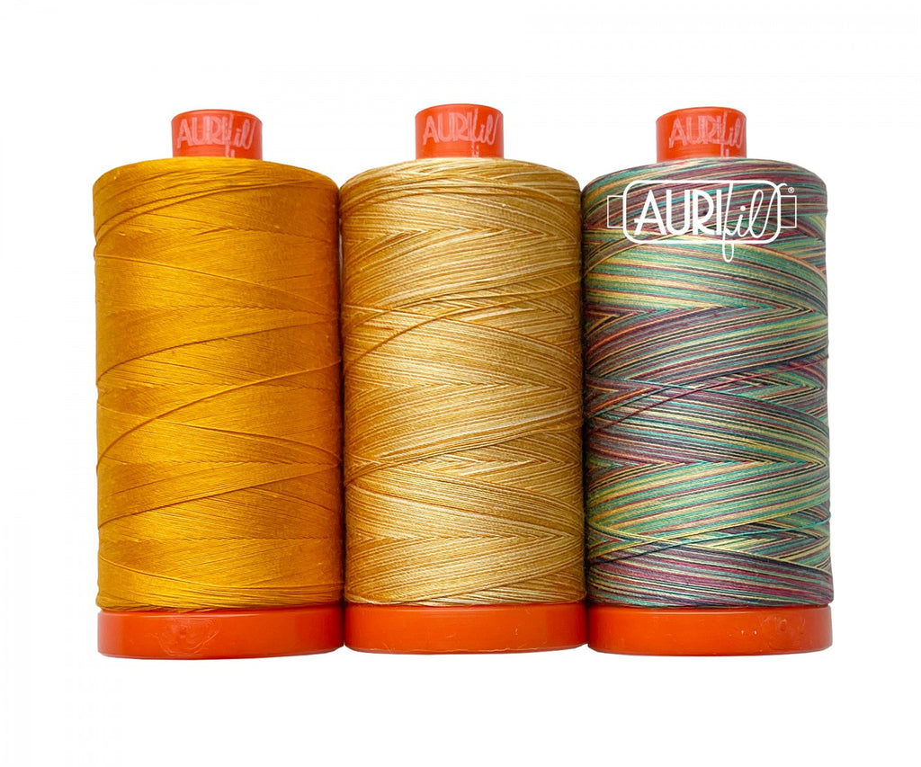 Aurifil Color Builder 3 pc Set - Golden Shrimp Plant AC50CP3-016 Thread Aurifil   