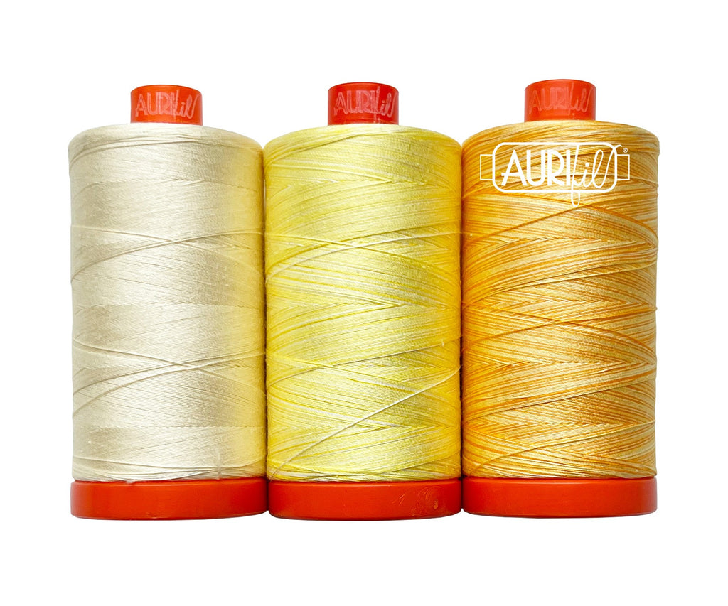 Aurifil Color Builder 3 pc Set - Golden Trumpet AC50CP3-021 Thread Aurifil   