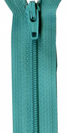 14in Zipper - Tahiti Teal 352  Checker   