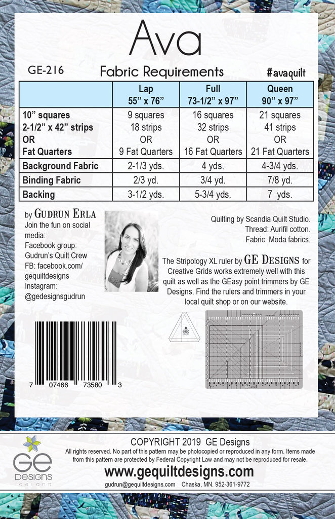 Ava - Stripology Mixer Pattern 216 Pattern GE Designs   