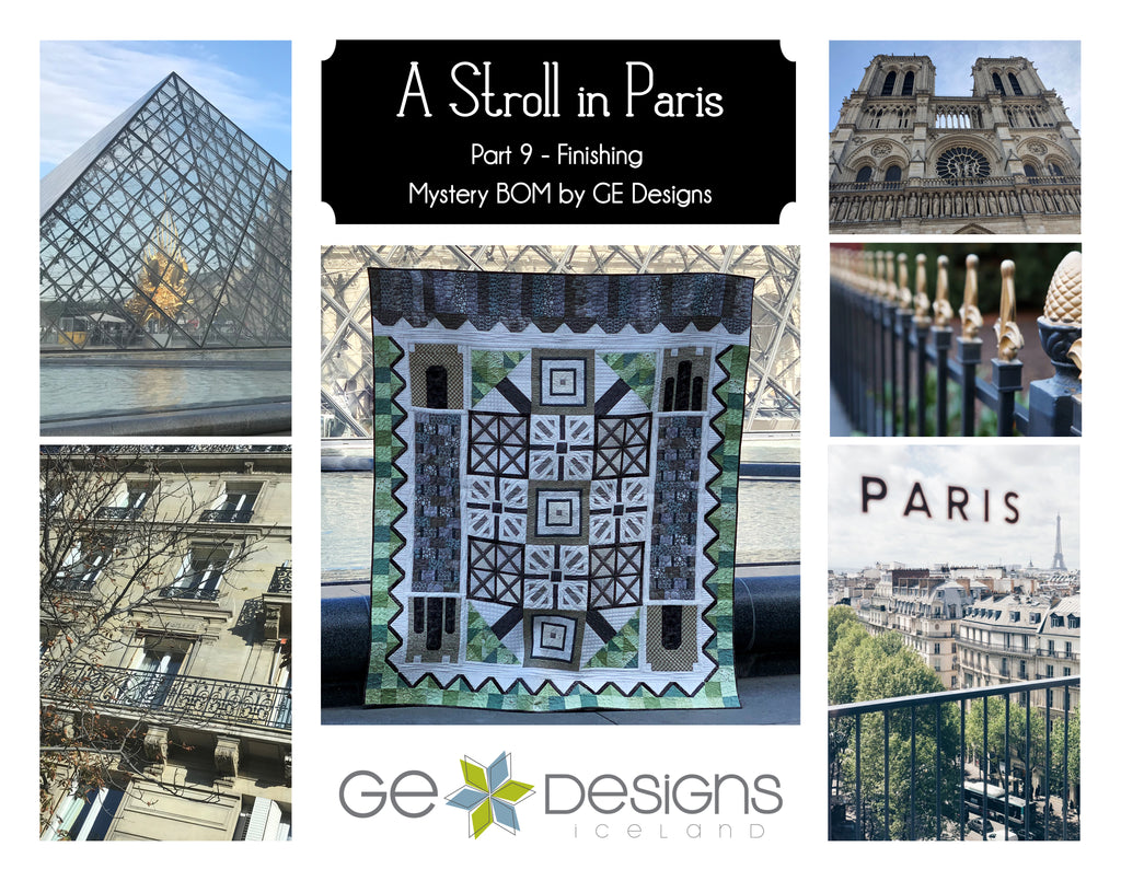 A Stroll In Paris - PART 9: Finishing - pattern with video Pattern GE Designs   