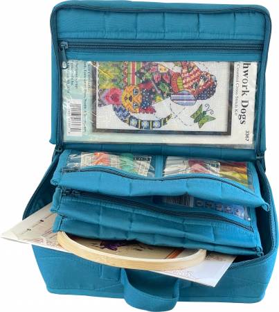 Yazzii Mini Craft Organizer Large Aqua CA14A Storage & Bags Yazzii   