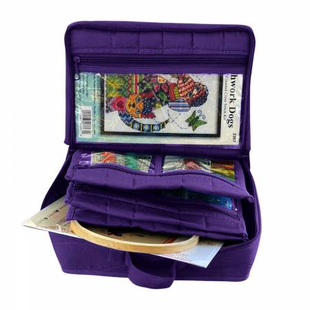 Yazzii Mini Craft Organizer Large Purple CA14P Storage & Bags Yazzii   