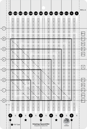 The whole Stripology Squared MINI ruler