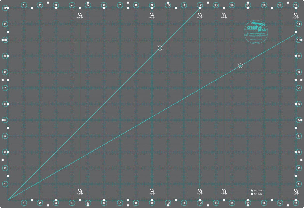 Creative Grids Cutting Mat 12" x 18" CGRMAT1218 Rulers GE Designs   