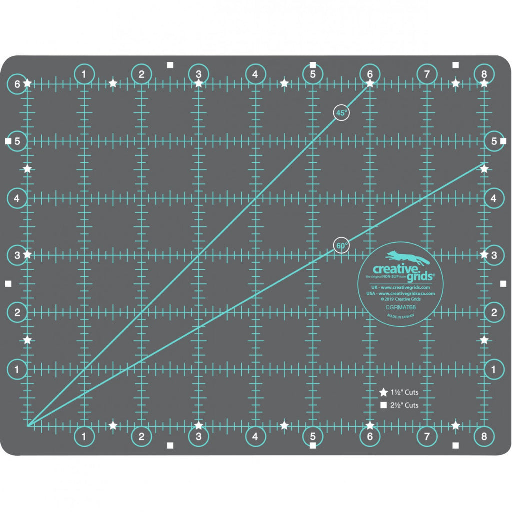 Creative Grids Cutting Mat 6" x 8" by Gudrun Erla CGRMAT68 Rulers GE Designs   