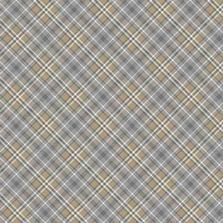 Diagonal Bias Plaid Grey C7560 T63 Fabrics Timeless Treasures   