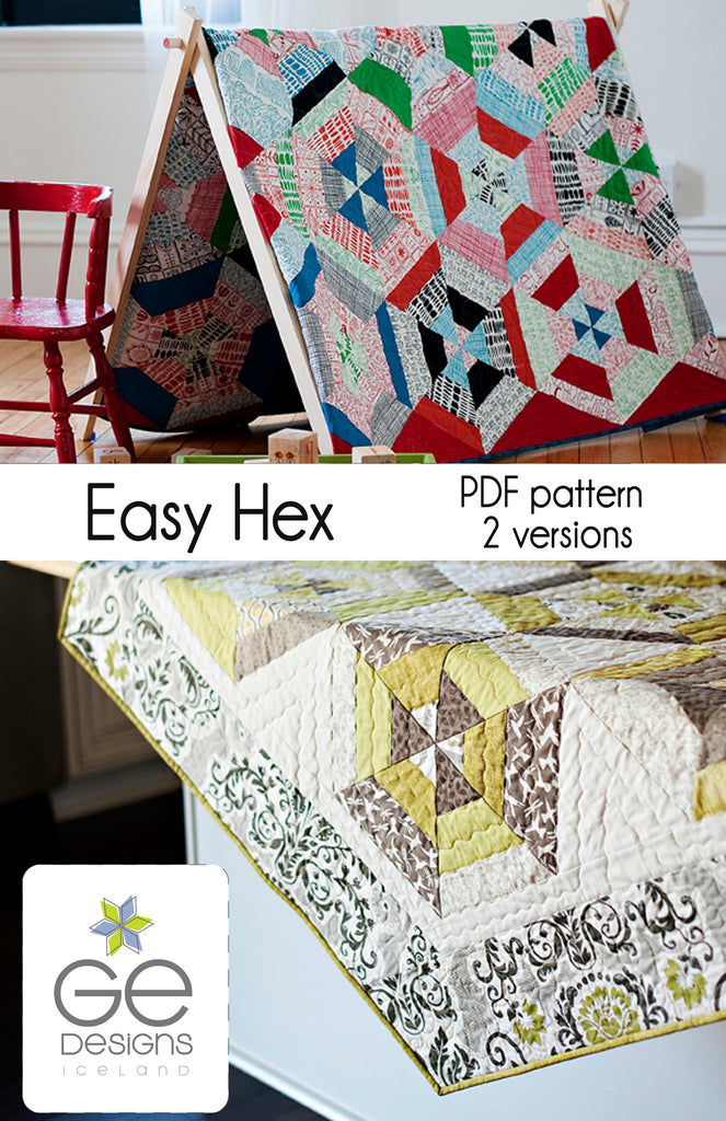 Easy Hex Pattern PDF Pattern GE Designs   