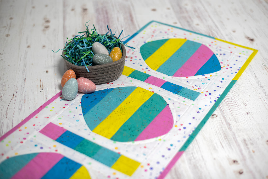 Eggs for Easter Table runner - Pattern and Video Class Pattern GE Designs   