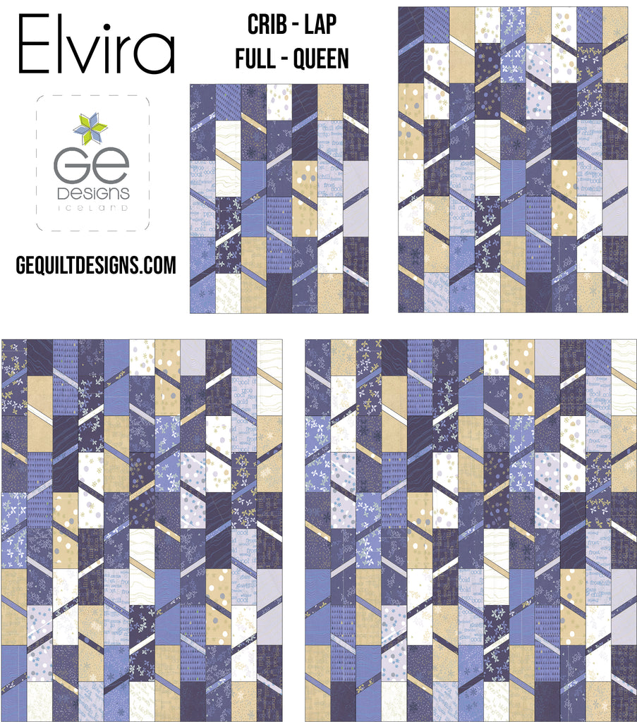 Elvira - PDF Fat Quarter Pattern 218 Pattern GE Designs   