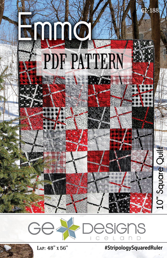 Emma - 10" Square PDF Pattern 188 Pattern GE Designs   