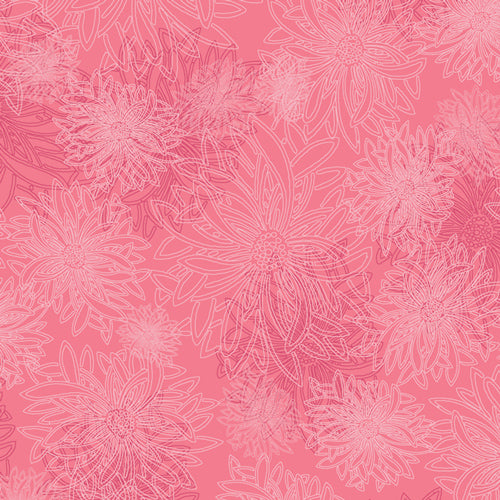 Floral Elements Bubblegum 528, quilting fabric by Art Gallery