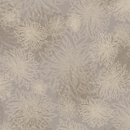 Floral Elements Khaki 516, quilting fabric by Art Gallery