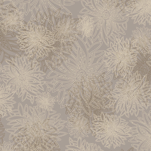 Floral Elements Khaki 516 Fabrics Art Gallery   