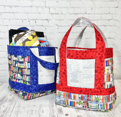 Summer Reading Book Bag, a finished Quilt As You Go project