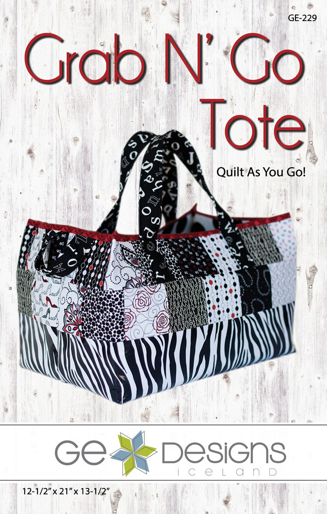 Grab N' Go Tote Pattern 229 Pattern GE Designs   