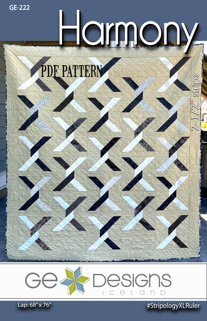 Harmony - PDF Strip Pattern 222 Pattern GE Designs   