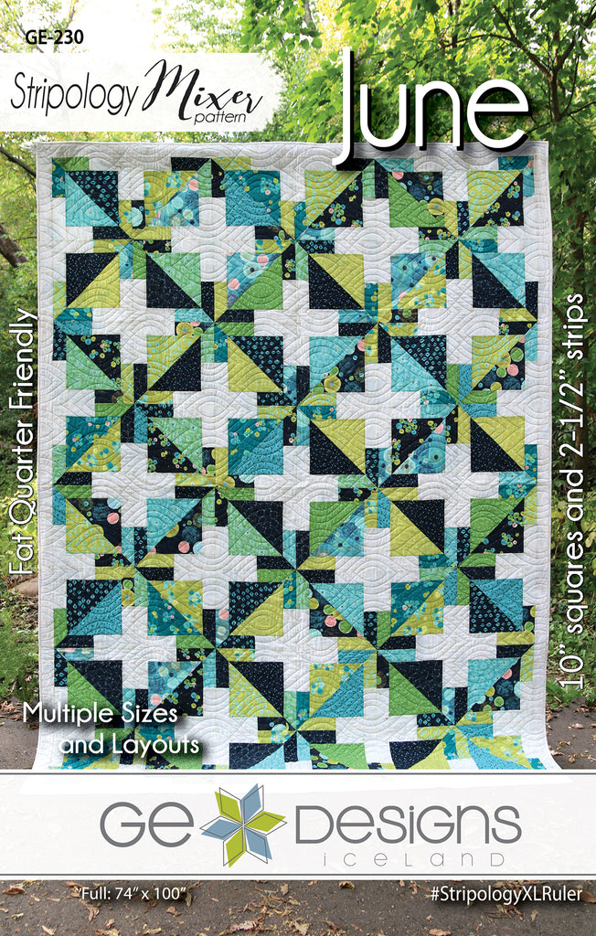 June - Stripology Mixer Pattern 230 Pattern GE Designs   