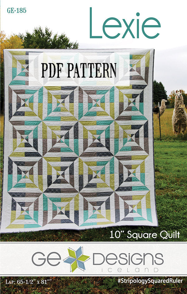 Lexie 10" Square Pattern PDF 185 Pattern GE Designs   