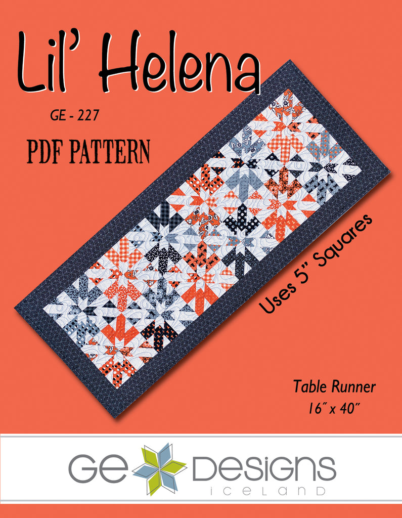 Lil' Helena - PDF Table runner pattern 227 Pattern GE Designs   