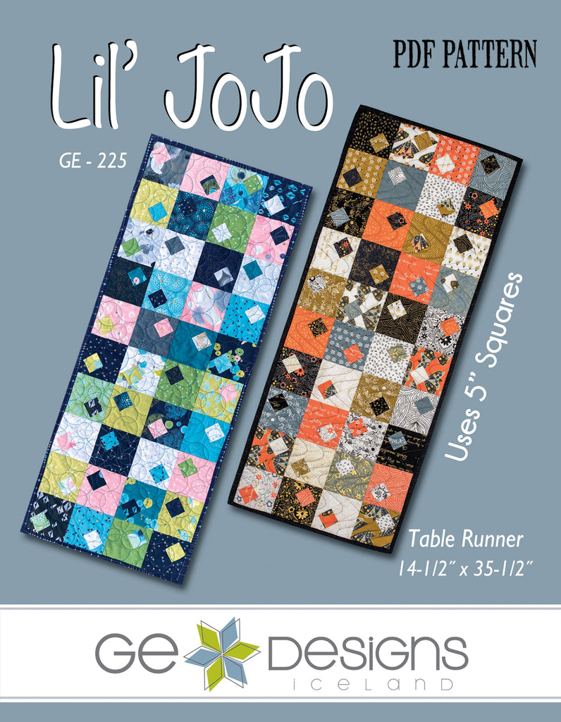 Lil' JoJo - PDF Table runner pattern 225 Pattern GE Designs   