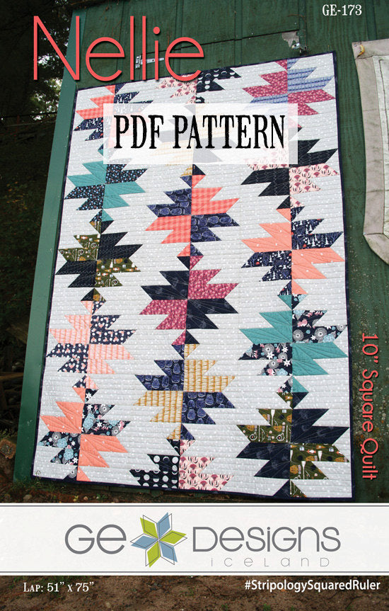 Nellie 10" Square Pattern PDF 173 Pattern GE Designs   