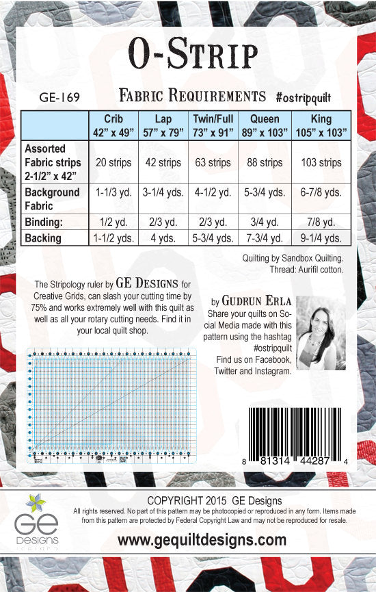 O-Strip Pattern PDF 169 Pattern GE Designs   