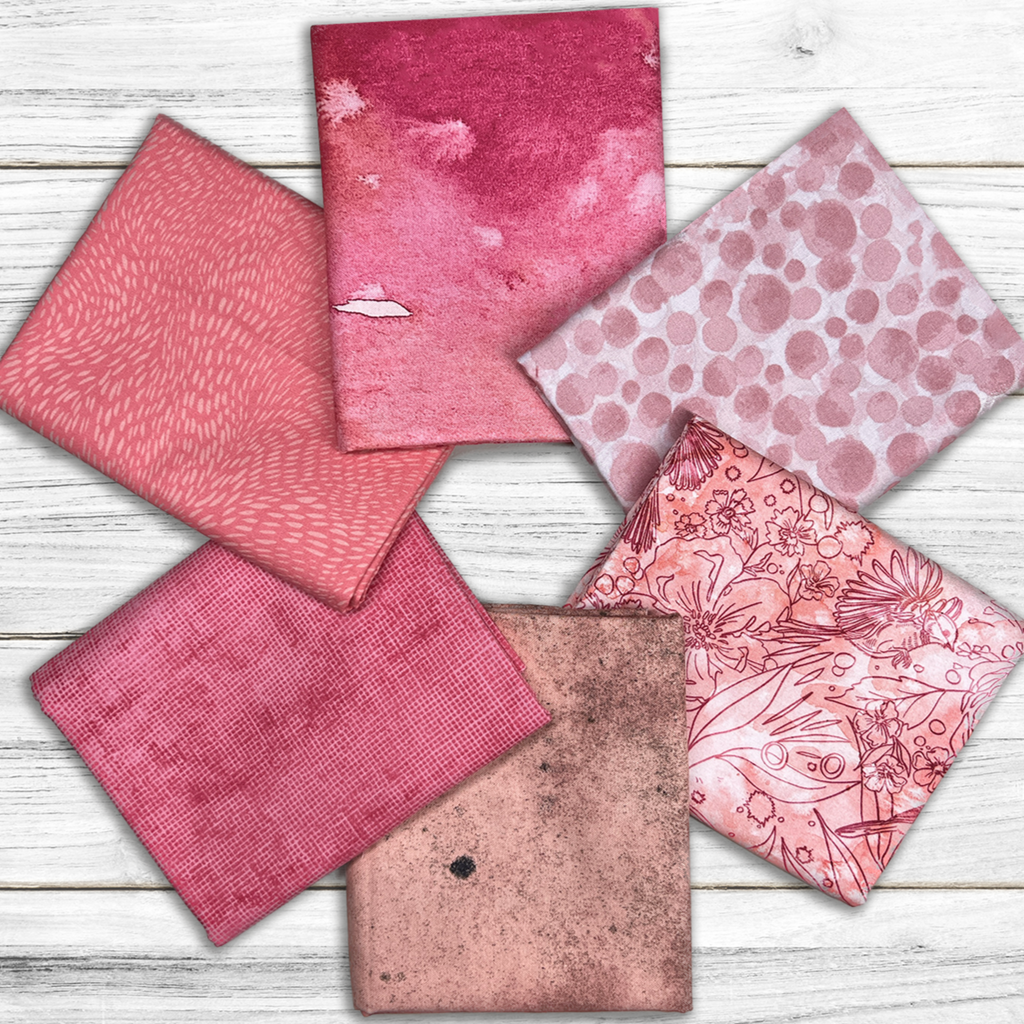 Mystery Basic Pink Stash Builder Bundle Fabrics GE Designs   