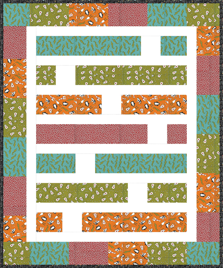 Pitter Patter Baby Quilt - Pattern and Video Class Pattern GE Designs   