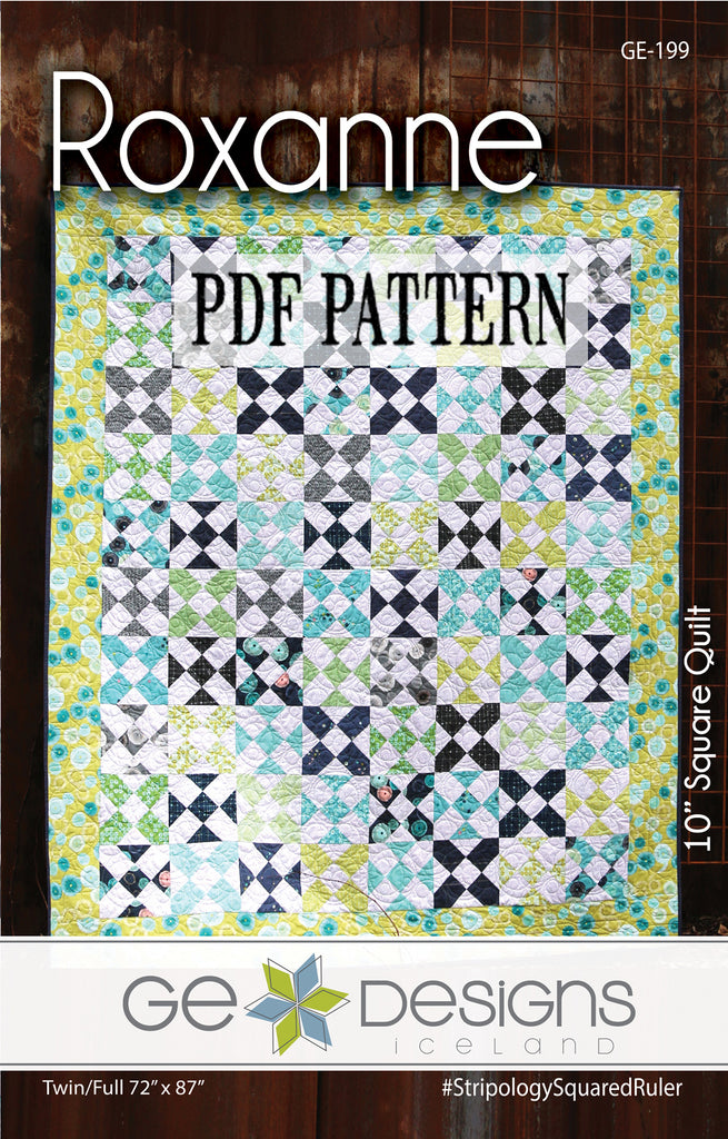 Roxanne - 10" Square PDF Pattern Pattern GE Designs   