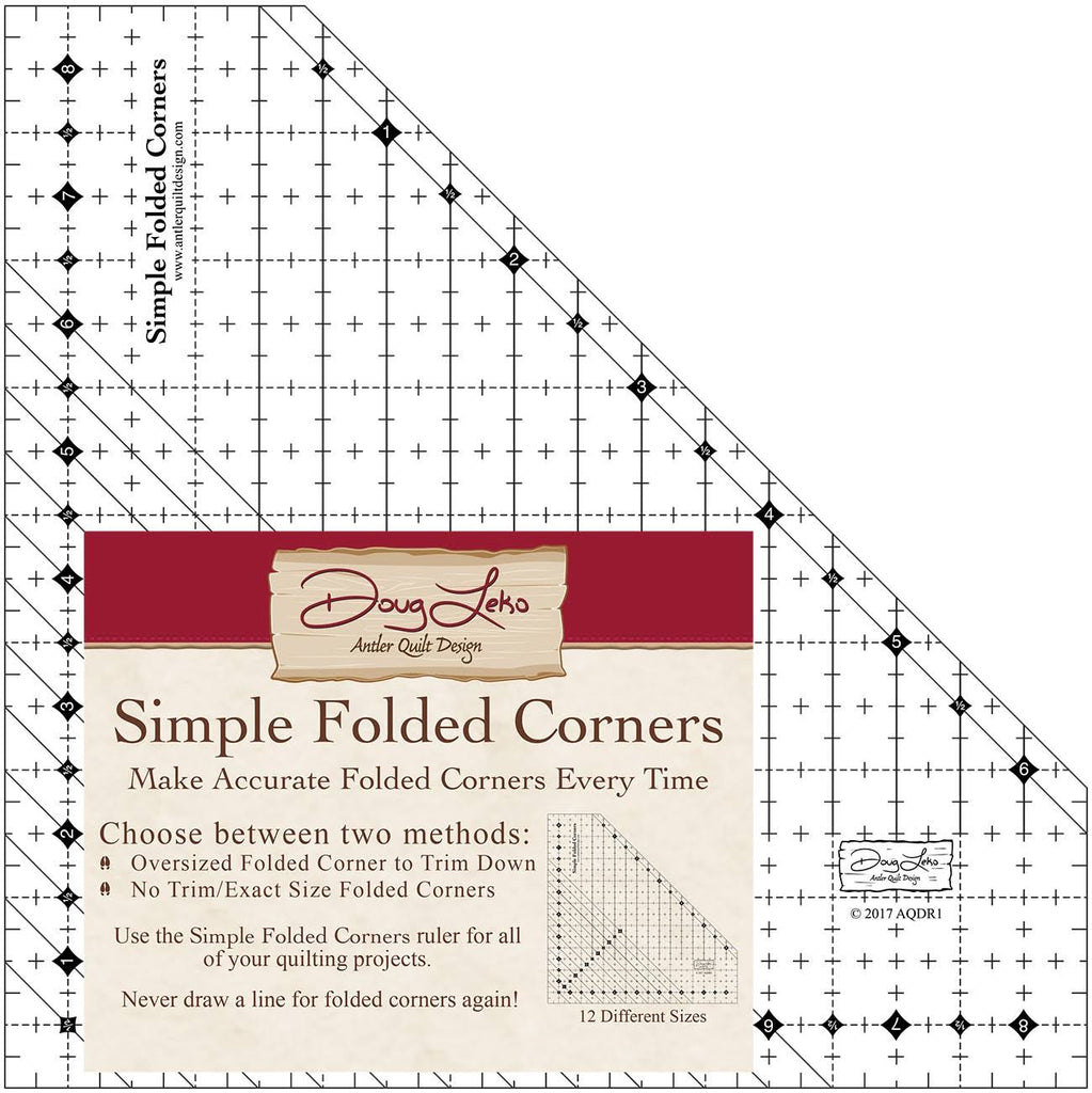 Simple Folded Corners Ruler AQDR 1 Rulers Checker   