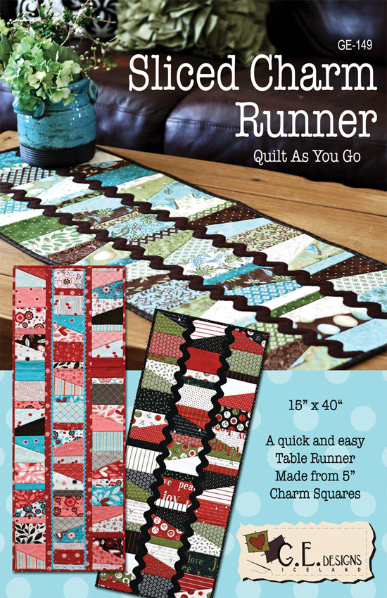 Sliced Charm Runner Pattern 149 Pattern GE Designs   