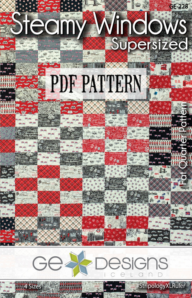 Steamy Windows Supersized PDF Pattern 228 Pattern GE Designs   