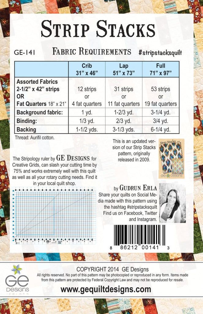 Strip Stacks Pattern 141 Pattern GE Designs   